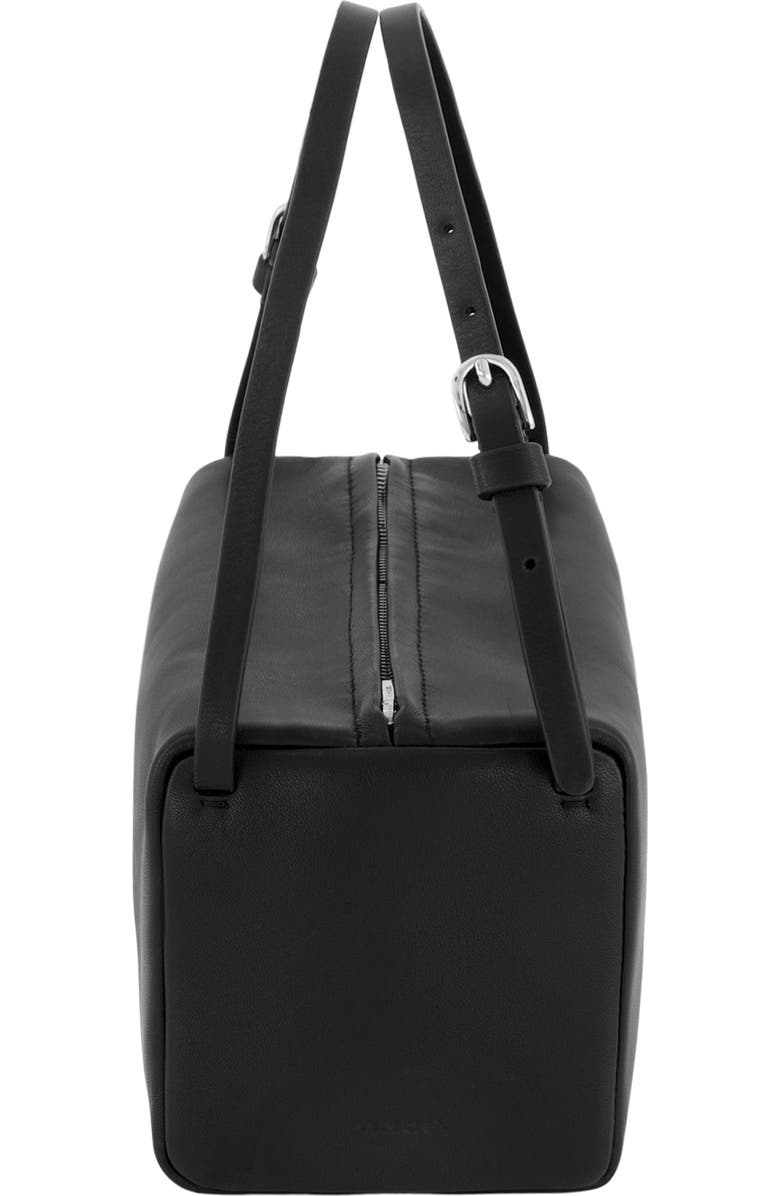 Vince Josie Leather Top Handle Bag, Alternate, color, Black