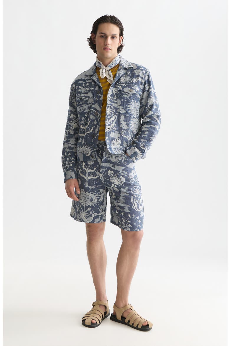 Cotton Shirt Jacket, Alternate, color, DELFT TILES BLUE
