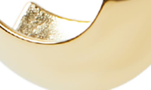 Argento Vivo Knife Edge Hoop Earrings In Gold
