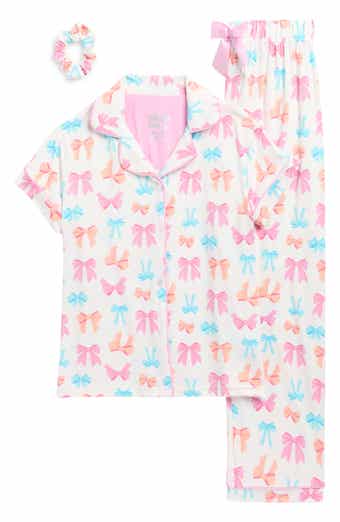 SLEEP ON IT Kids' Two-Piece Coat Pajamas & Scrunchie Set