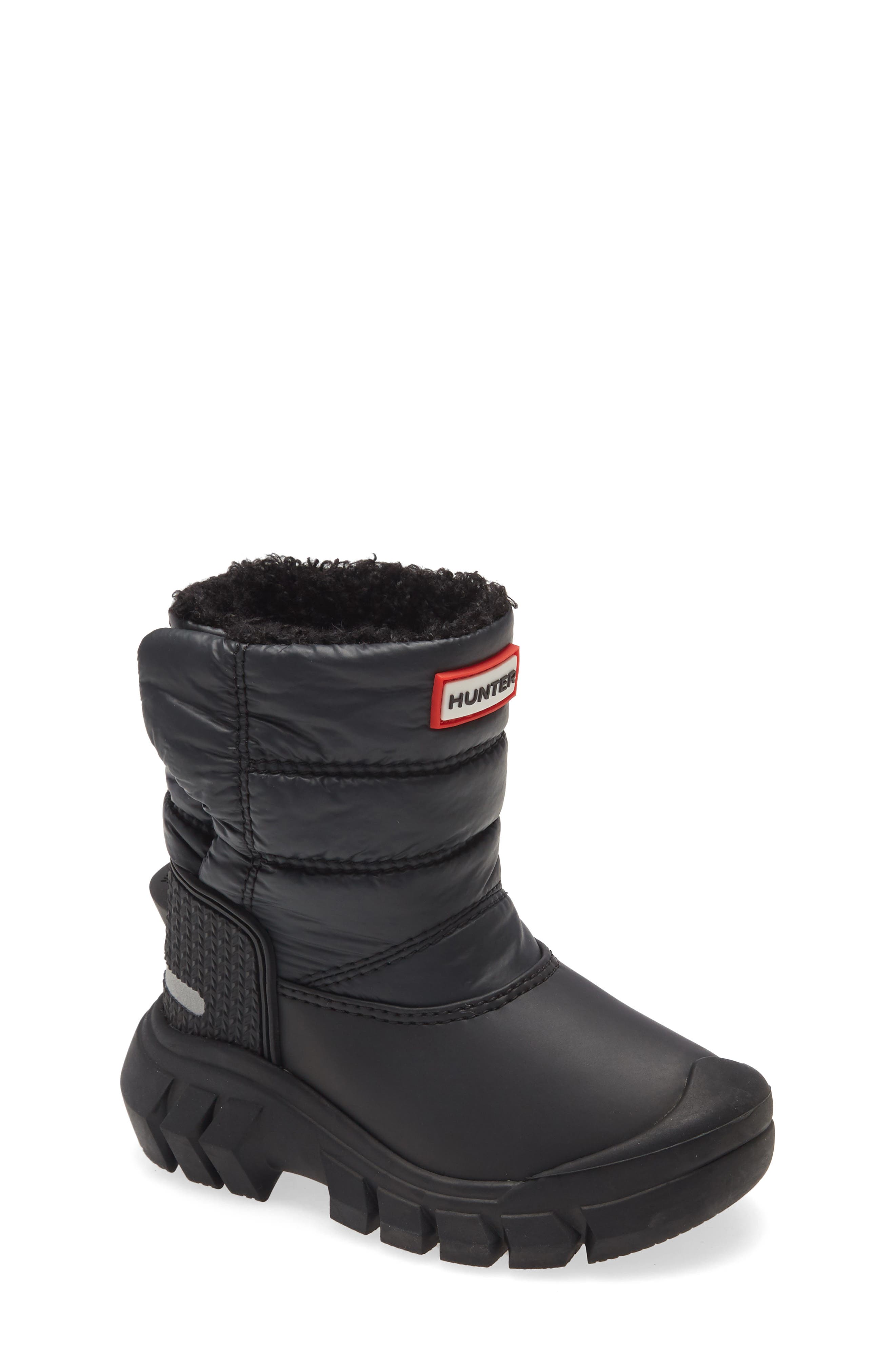 Hunter Original Fleece Lined Waterproof Boot, Main, color, 