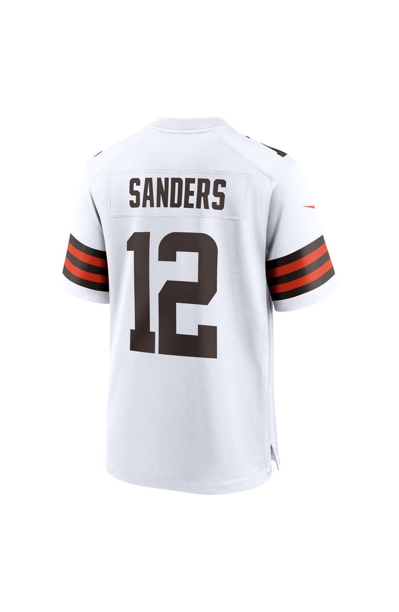 Nike Men's Nike Shedeur Sanders White Cleveland Browns 2025 NFL Draft Game Jersey, Alternate, color, White