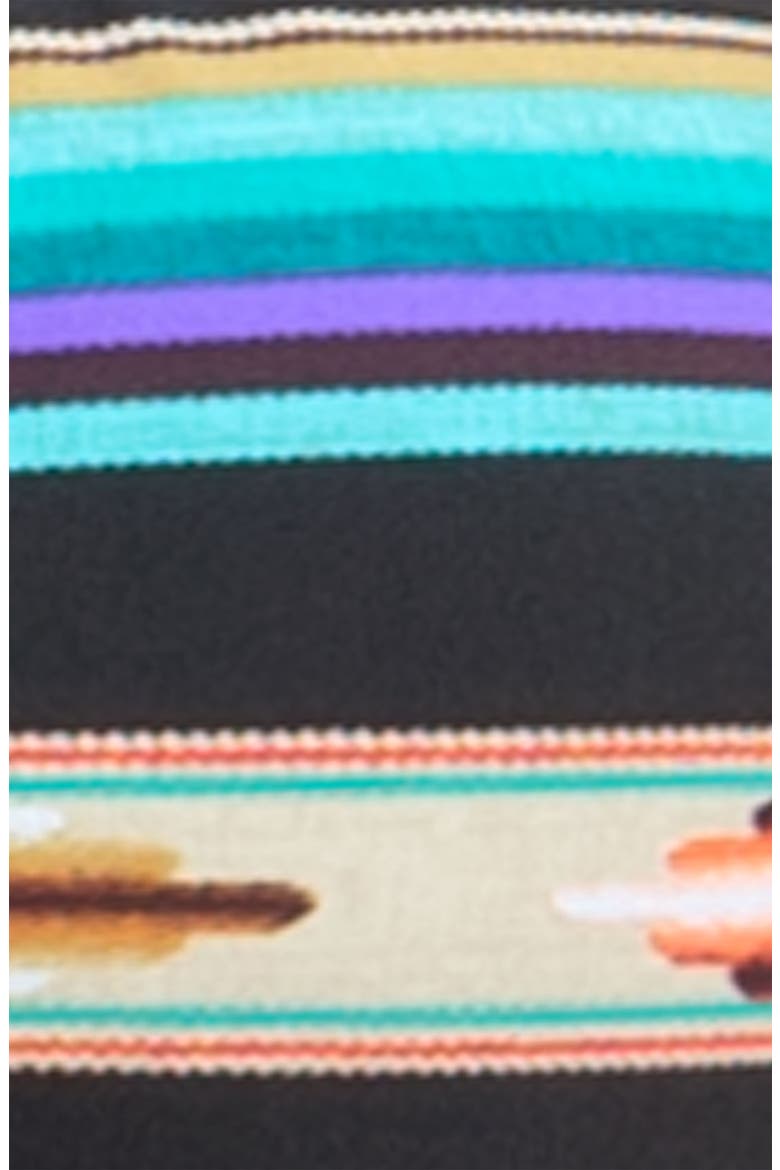 Blue Stripe Halter Bikini Top, Alternate, color, BLACK MULTI