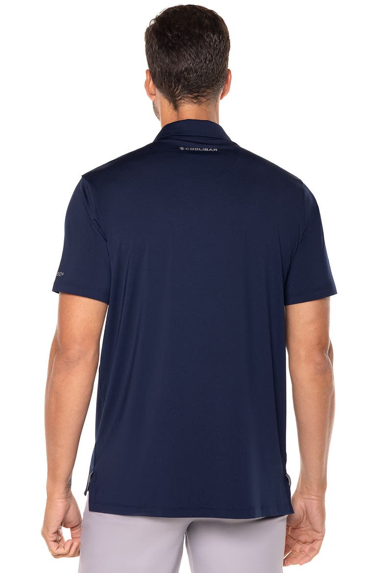 Men's Victory Lap Short Sleeve Polo, UPF 50+ Sun Protection, Alternate, color, Navy