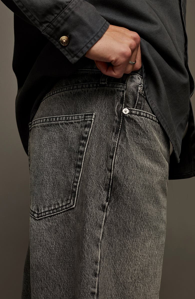 Topman Relaxed Fit Straight Leg Jeans, Alternate, color, 