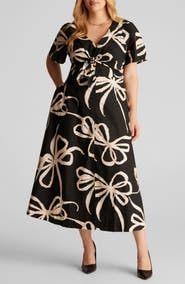 Estelle Nadja Floral Cotton Midi Dress