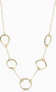 Oradina 14K Yellow Gold Riverdale Station Necklace