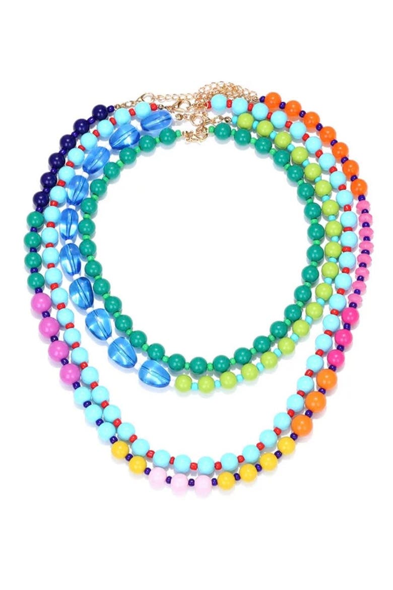 Colorful Capsule Necklaces, Main, color, Blue-Green