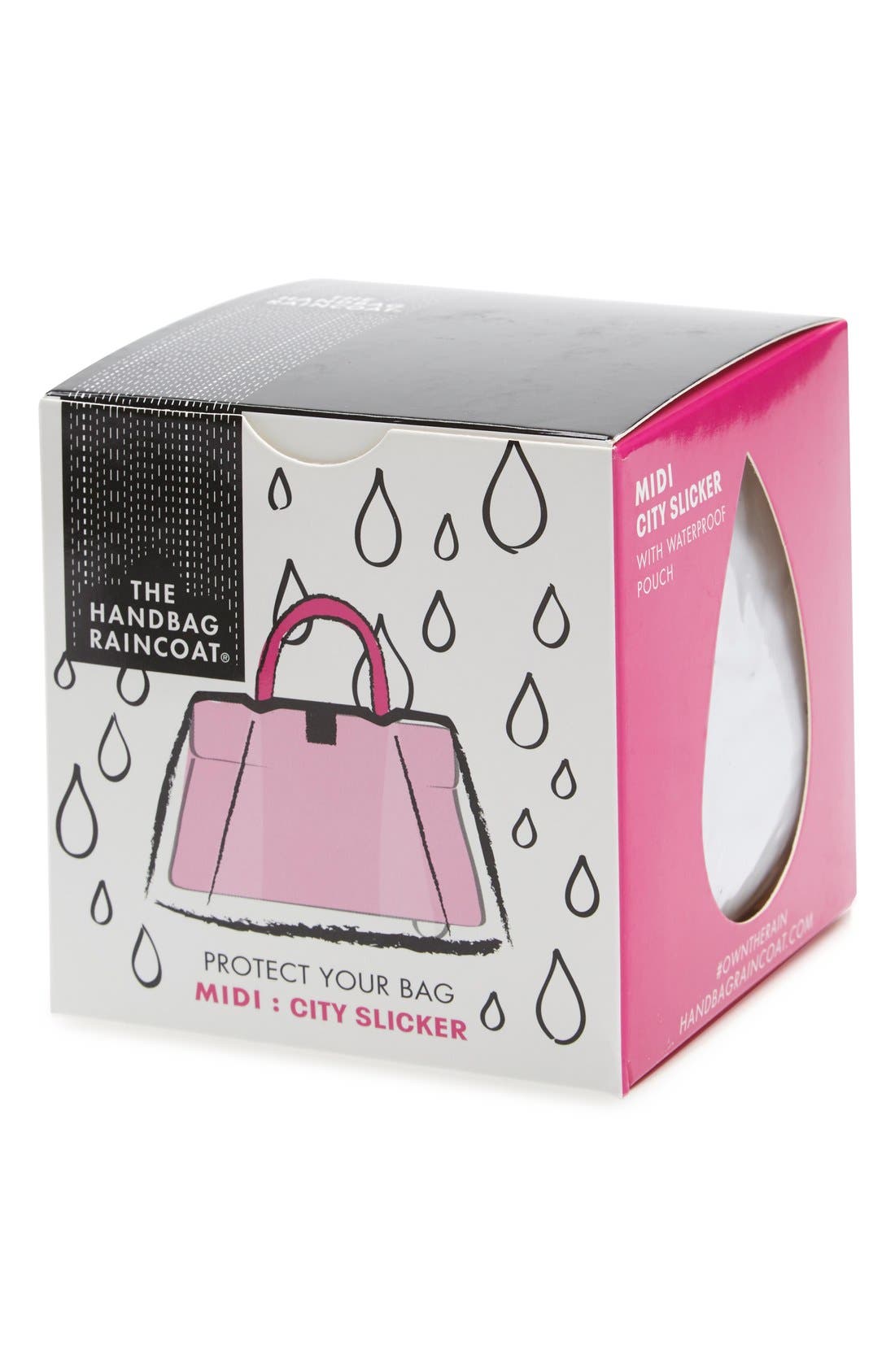THE HANDBAG RAINCOAT 'Midi - City Slicker' Handbag Protector, Main, color, 