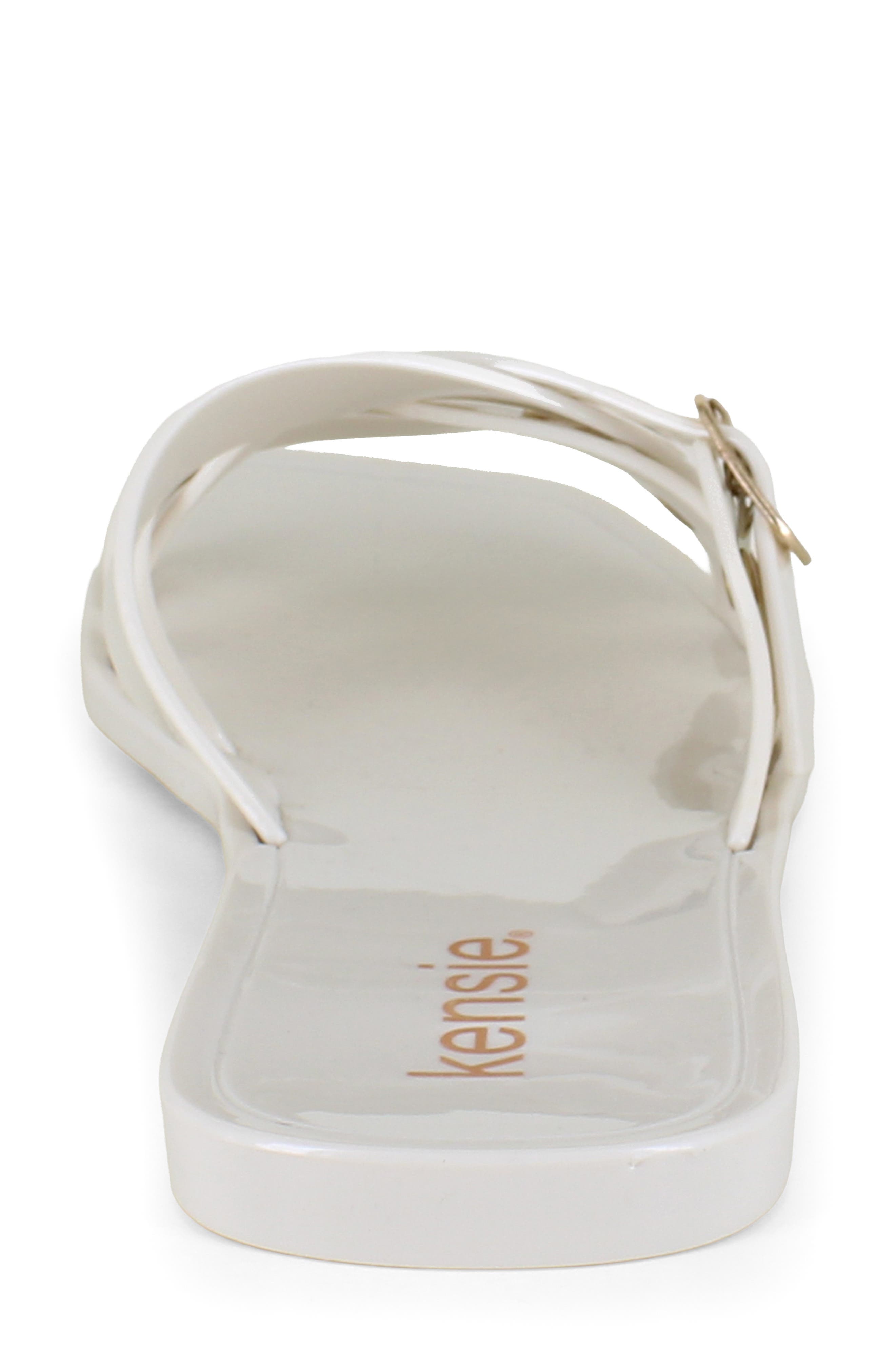 Kensie Jellie Slide Sandal, Alternate, color, Off White
