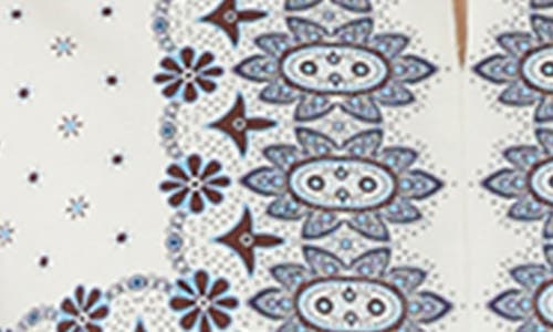 Weekend Max Mara Manila Mixed Print Cotton Dress In White