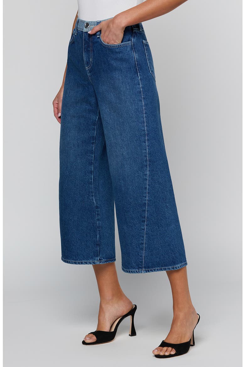Bronte High Waist Crop Wide Leg Jeans, Alternate, color, GOLETA