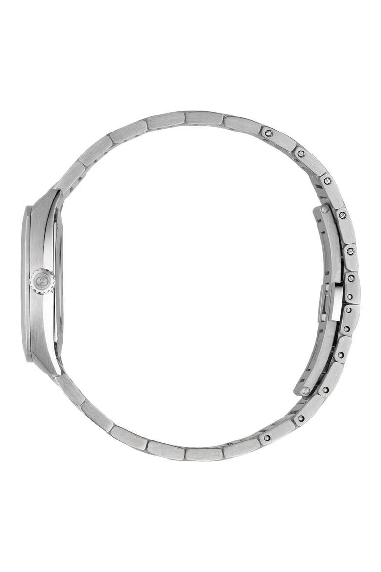 Interlocking Logo Diamond Dial Watch, 29mm, Alternate, color, METALLIC SILVER