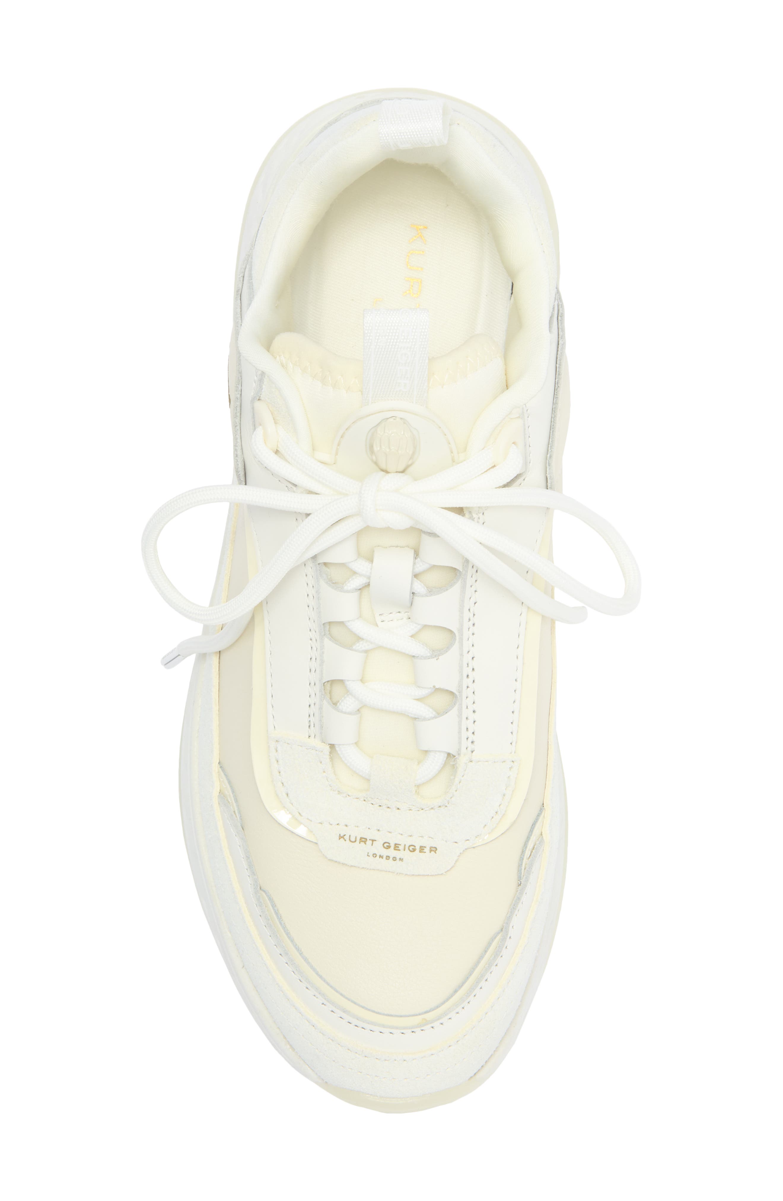 Kurt Geiger London Kensington Pump Platform Sneaker, Alternate, color, White