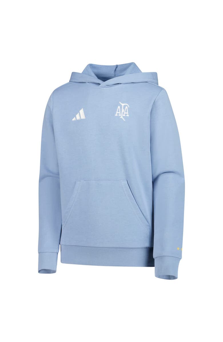 adidas Youth adidas Light Blue Argentina National Team 50th Anniversary DNA Pullover Hoodie, Alternate, color, 