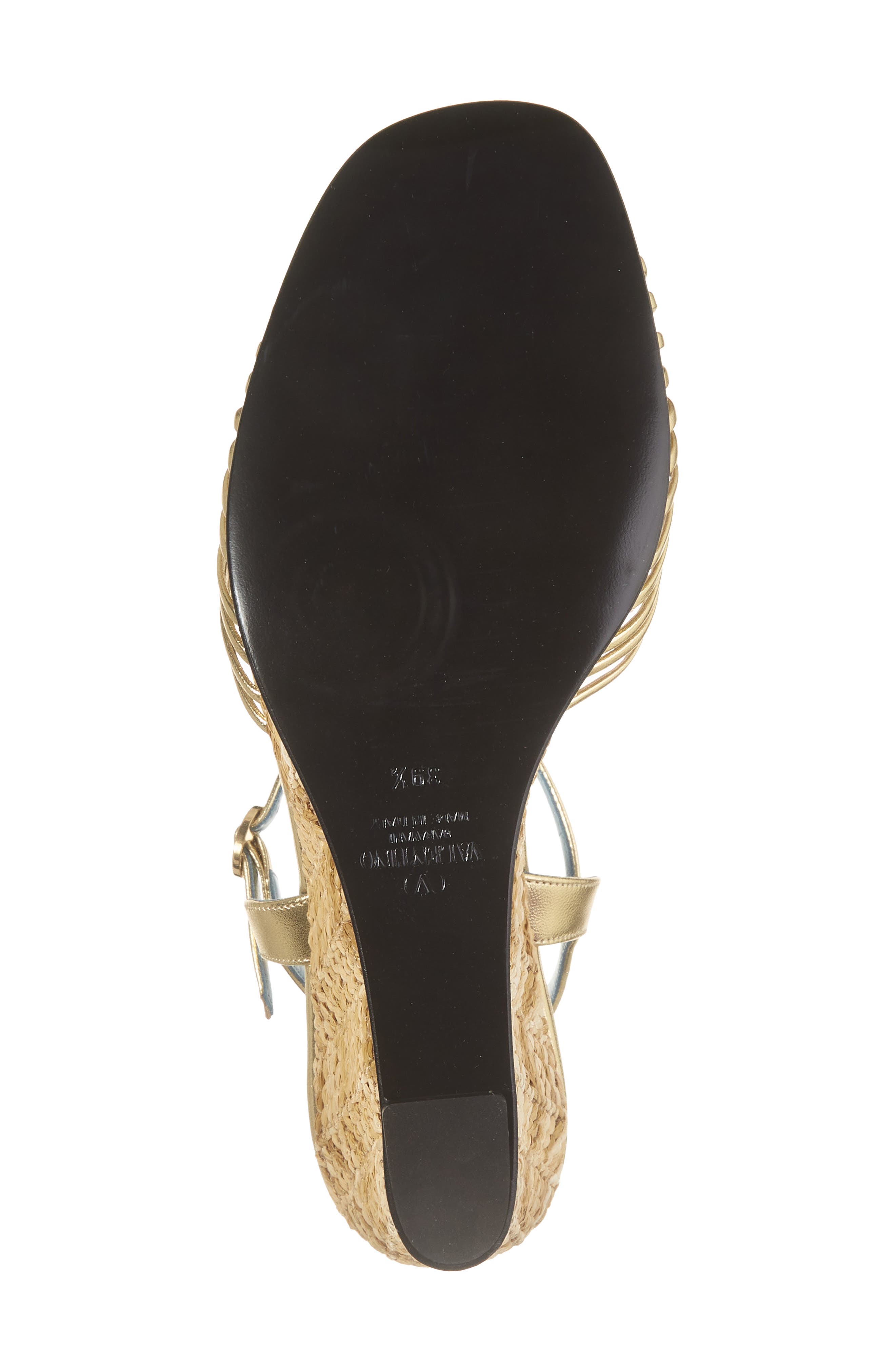 Espadrille Wedge Sandal, Alternate, color, ANTIQUE BRASS