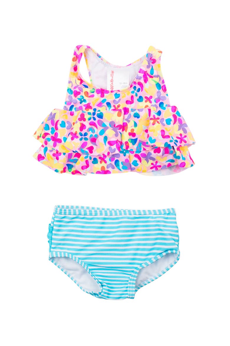 Baby Girls Flounce Bikini, Main, color, Vibrant Neon