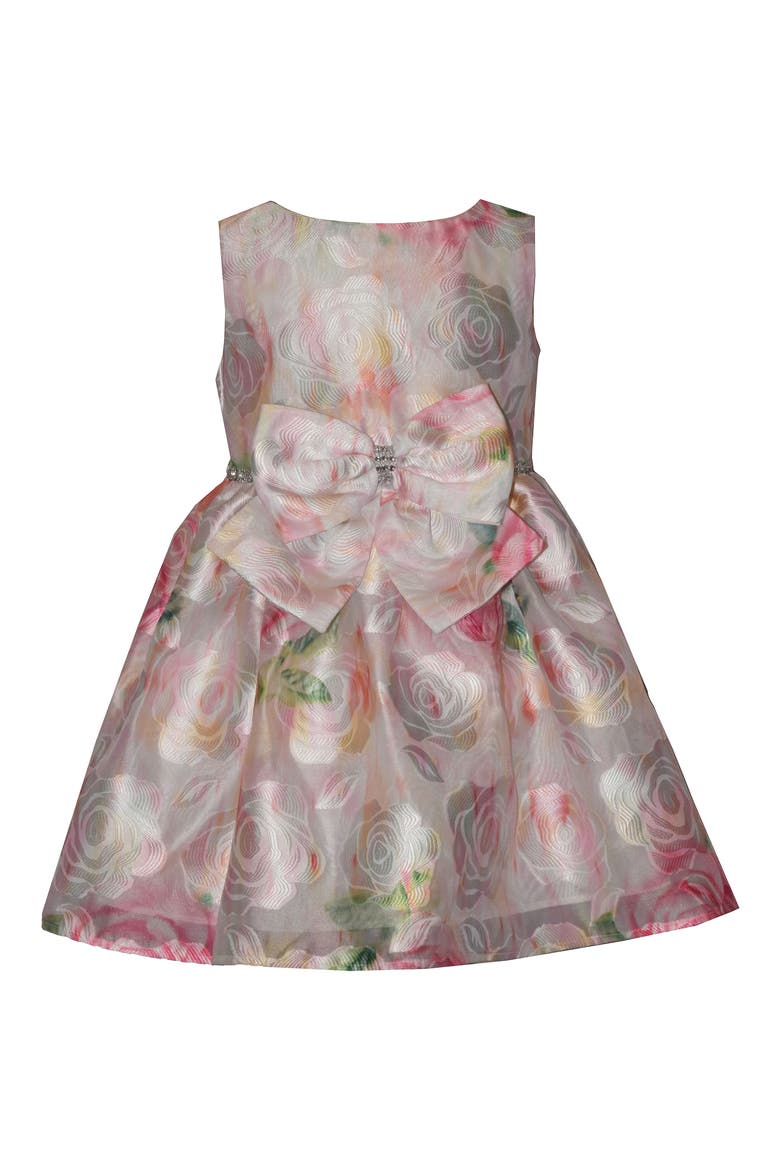 Kids' Burnout Jacquard Party Dress, Main, color, MULTI