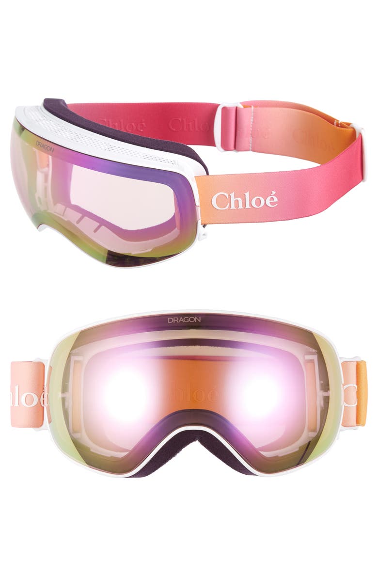 Chloé x Dragon Cassidy Snow Goggles with Bonus Lenses, Main, color,