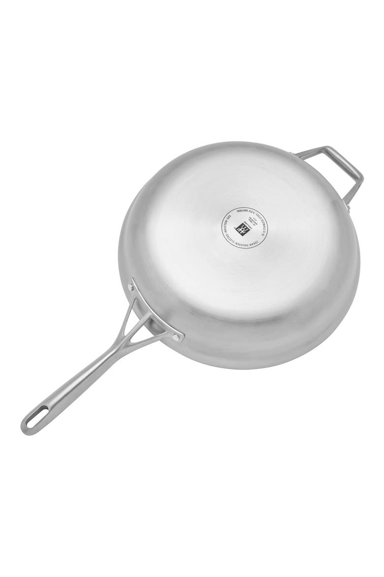 Motion Stainless Steel Sauté Pan with Lid, Alternate, color, STAINLESS STEEL