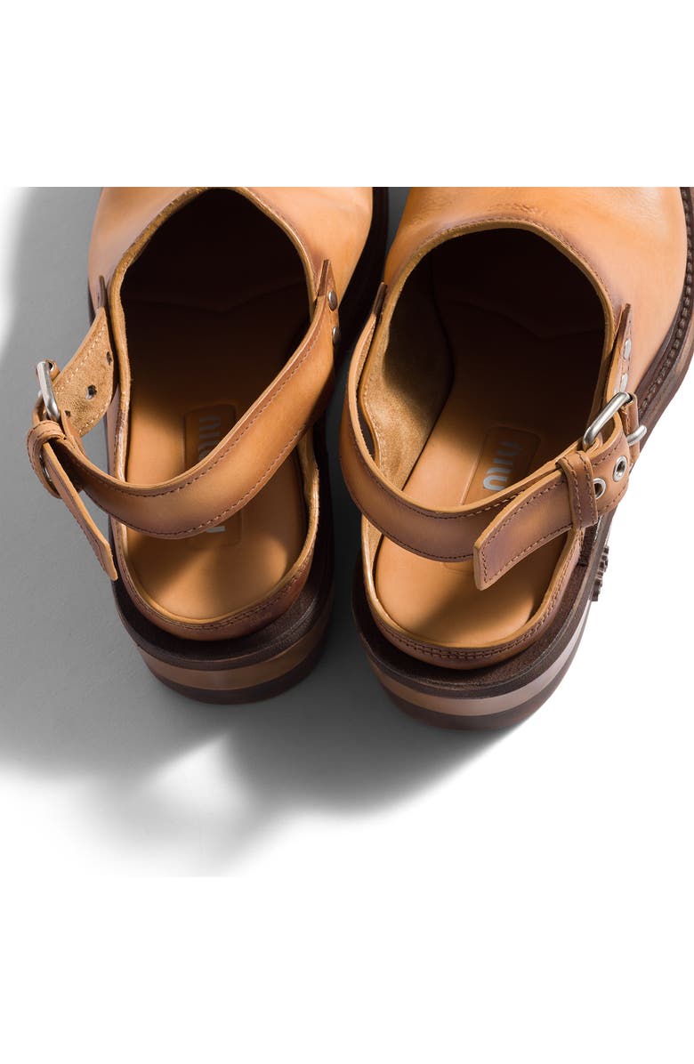 Miu Miu Slingback Clog, Alternate, color, Cuoio