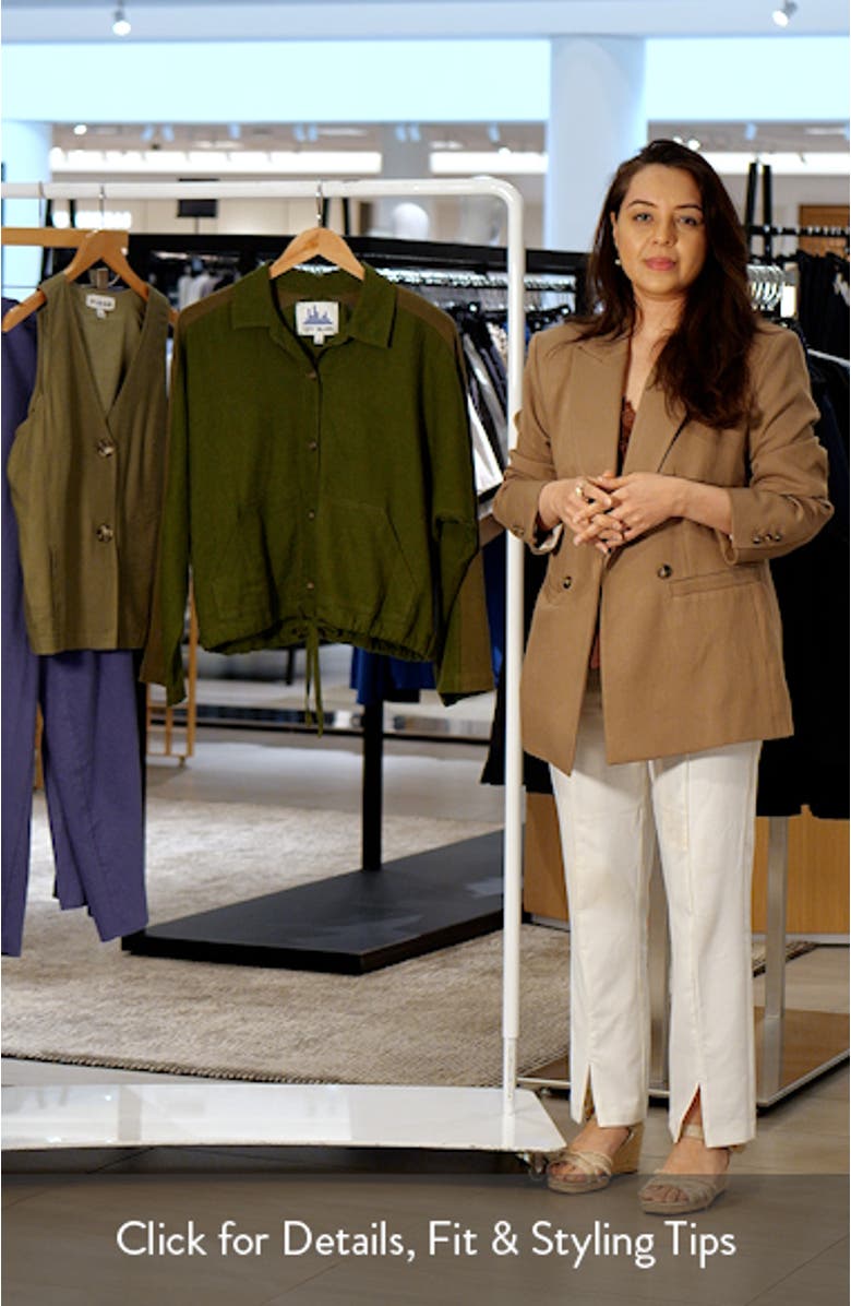 Crop Dolman Sleeve Shirt Jacket, sales video thumbnail