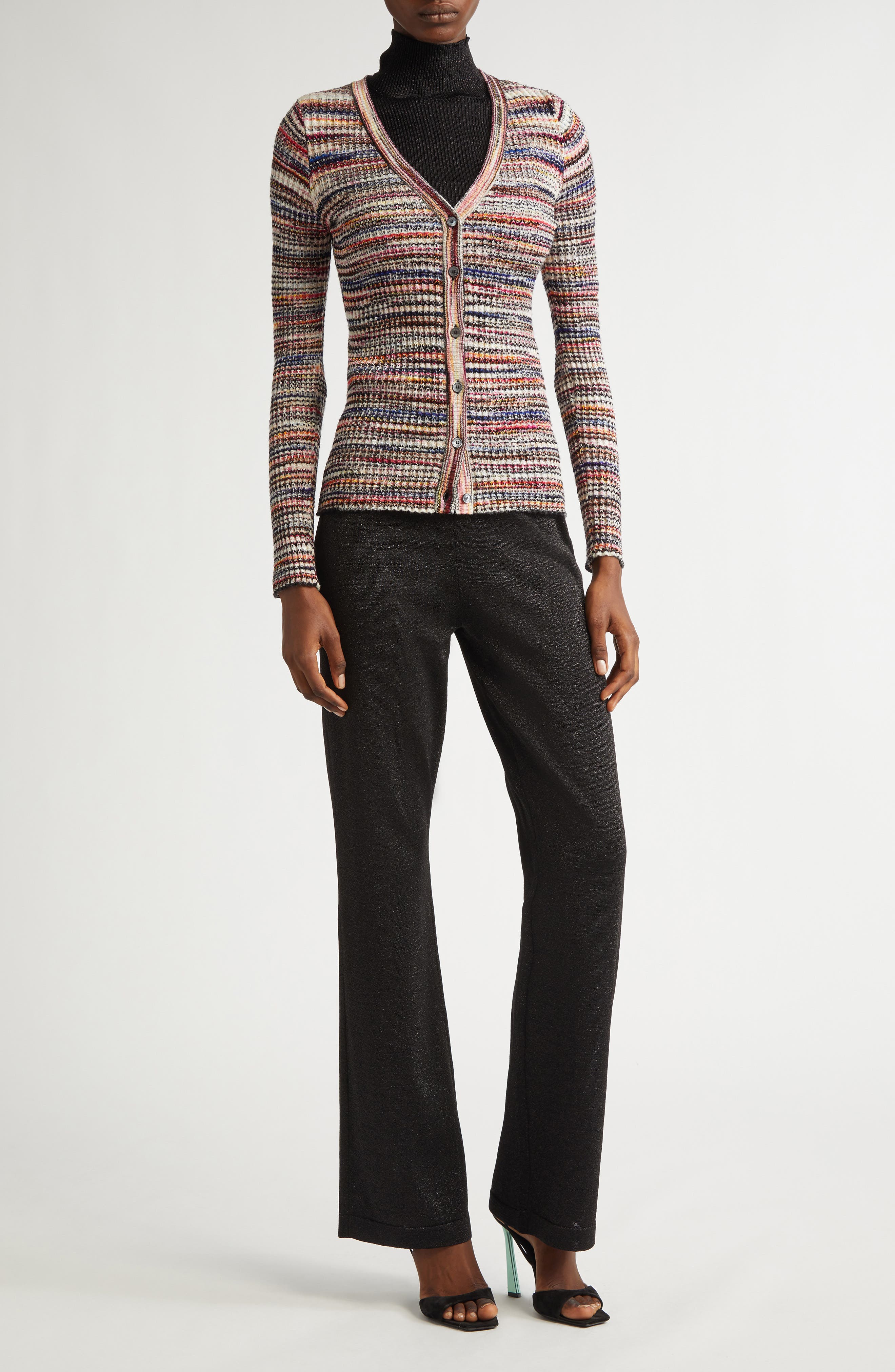 Rib Wool Blend Cardigan - image 2
