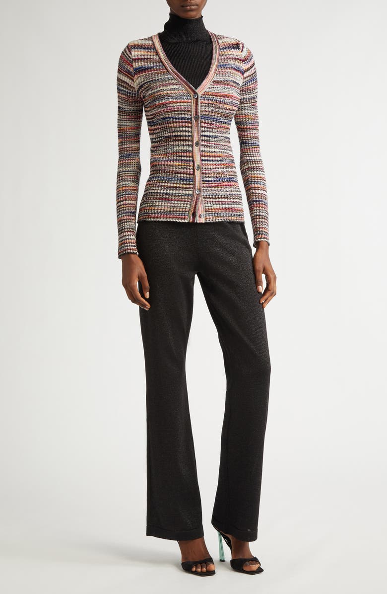 Missoni Rib Wool Blend Cardigan, Alternate, color, 