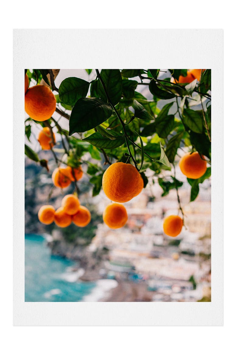 Amalfi Coast Oranges Art Print, Main, color, NO FRAME 11X14