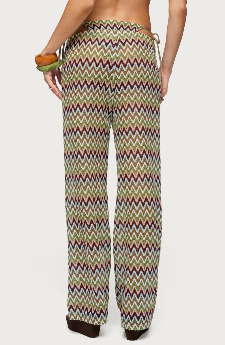 EDIKTED Mindee Crochet Pants, Alternate, color,