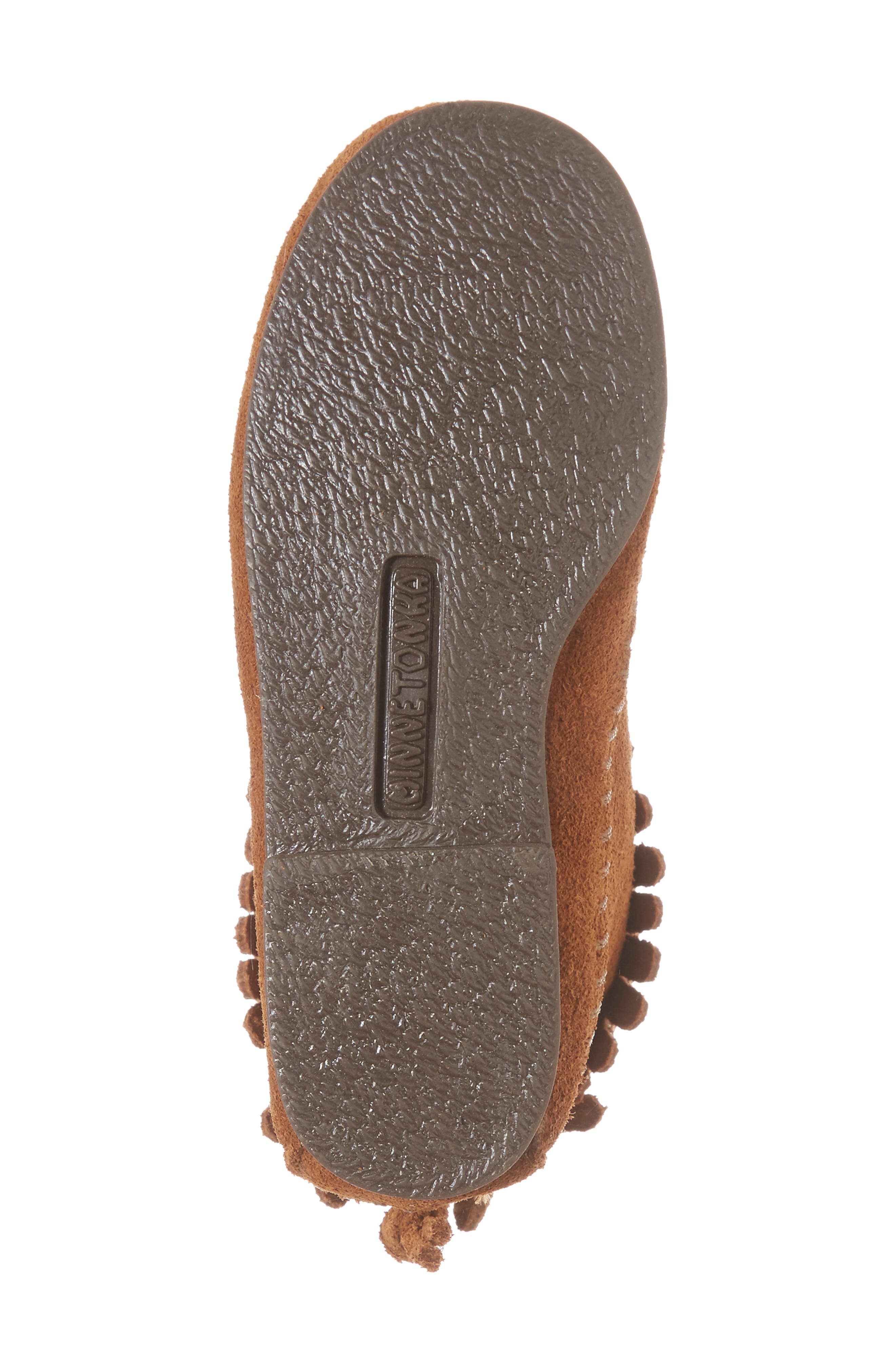 Minnetonka Back Zip Boot, Alternate, color, Brown