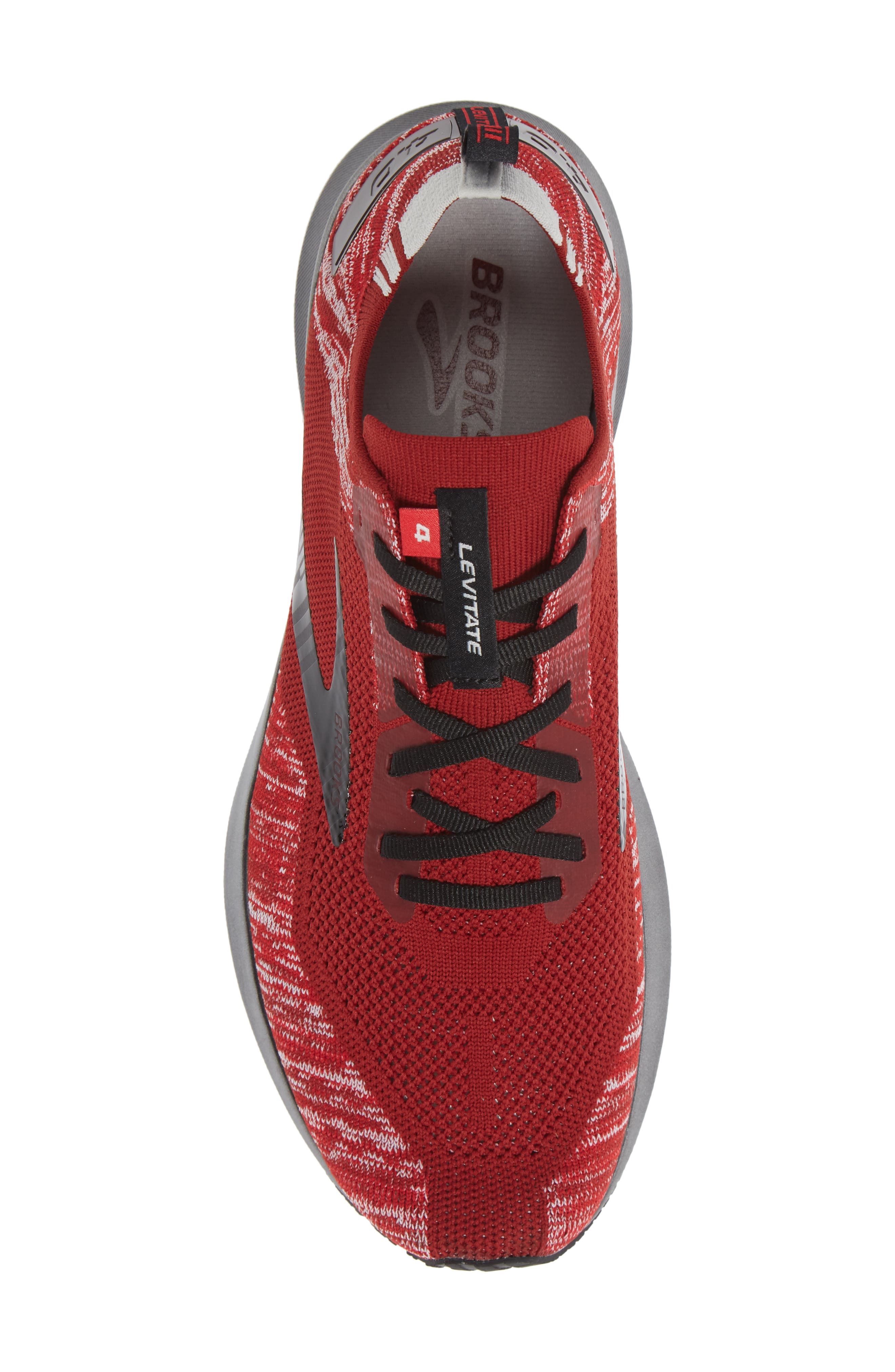 Levitate 4 Running Shoe, Alternate, color, RED/ GREY/ BLACK