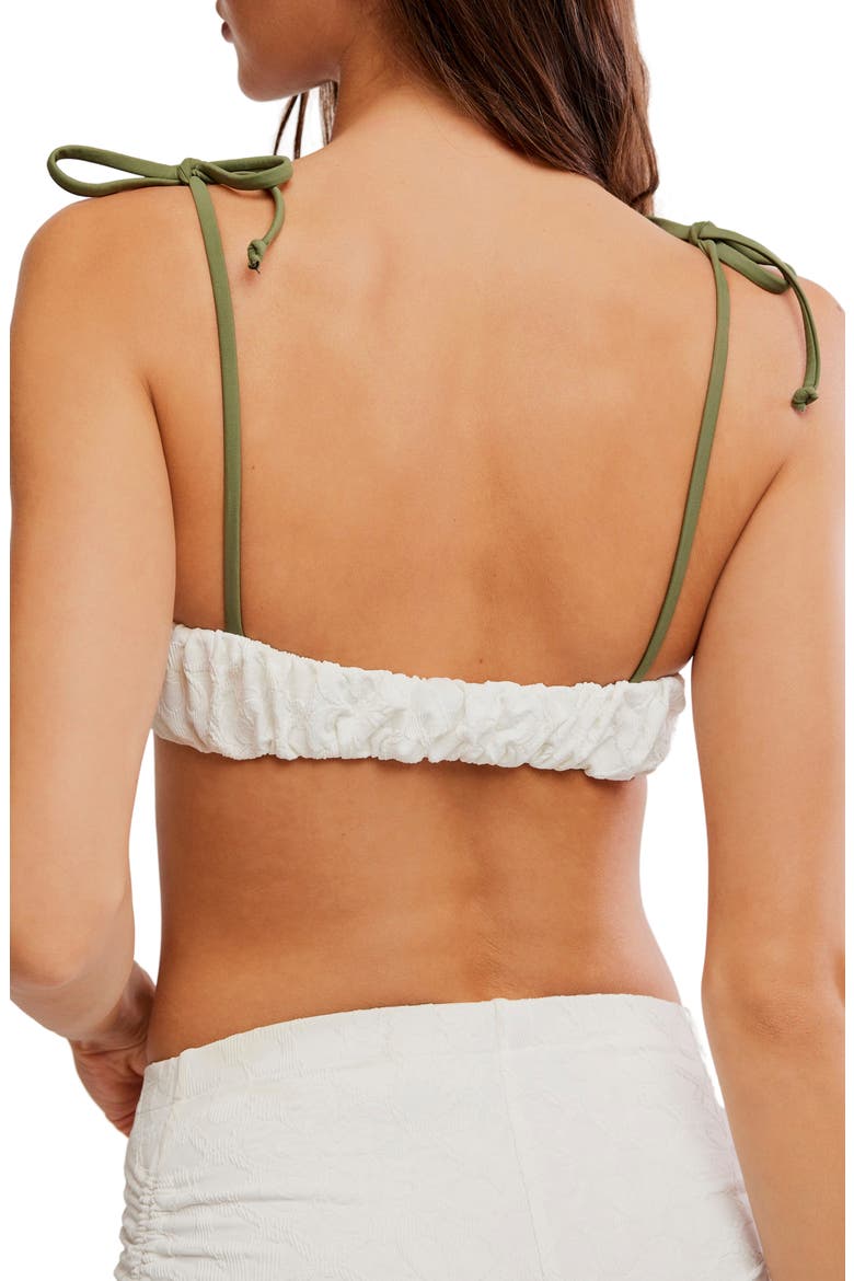 Perri Jacquard Bikini Top, Alternate, color, WHITE