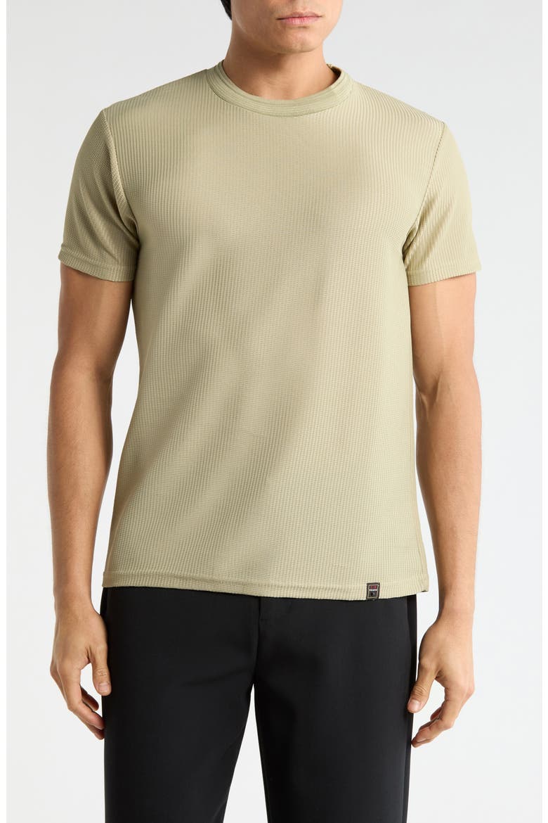 Textured Crew T-Shirt, Main, color, SAGE