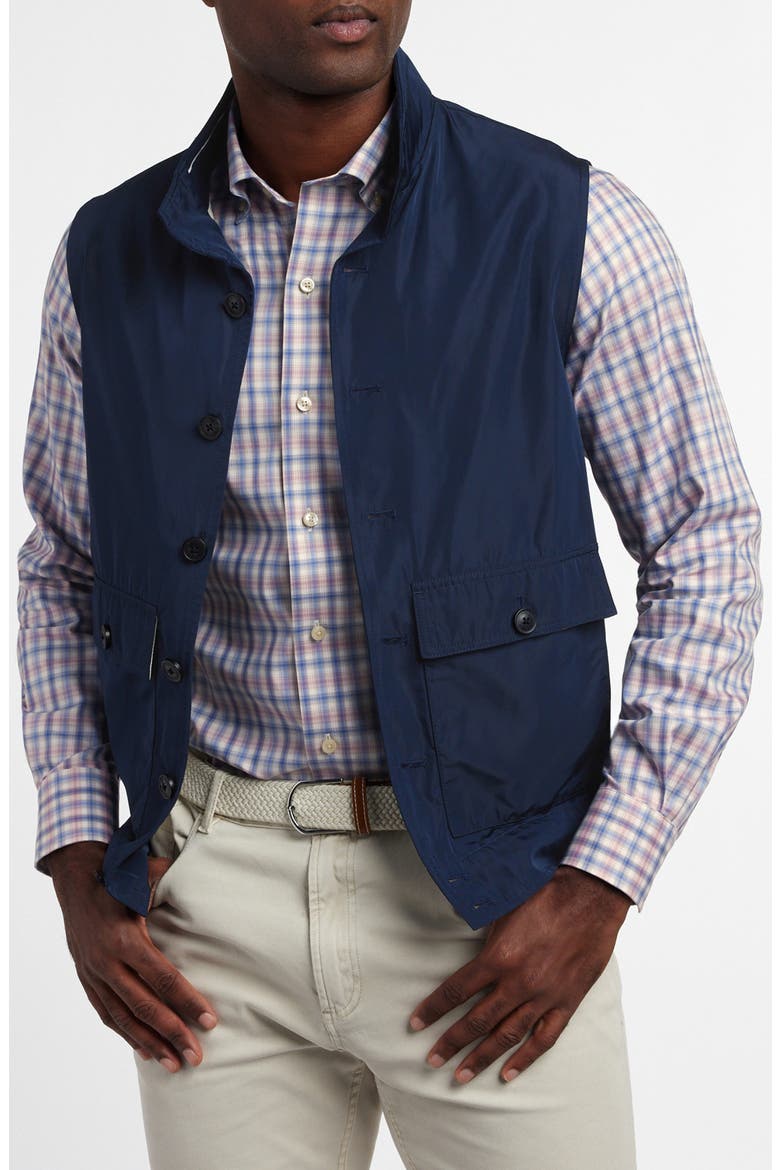 Merino Wool Blend Flight Vest, Alternate, color, NAVY