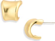 Karine Sultan Double Edge Hoop Earrings