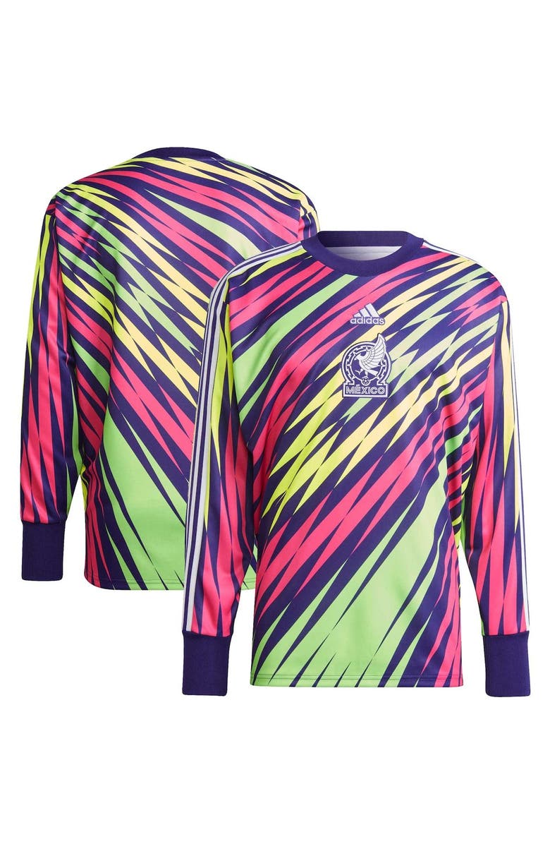 adidas Men's adidas Purple Mexico National Team Icon Goalkeeper Jersey, Main, color,