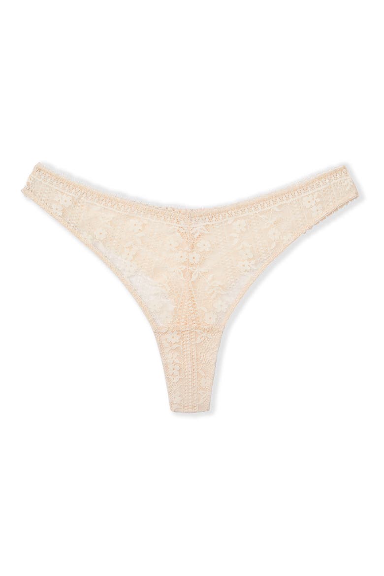 Aura Lace Tanga Thong, Alternate, color, BLUSH