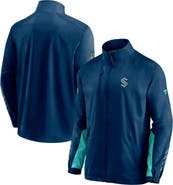 FANATICS Men's Fanatics Branded Deep Sea Blue Seattle Kraken Authentic Pro Locker Room Rinkside Full-Zip Jacket
