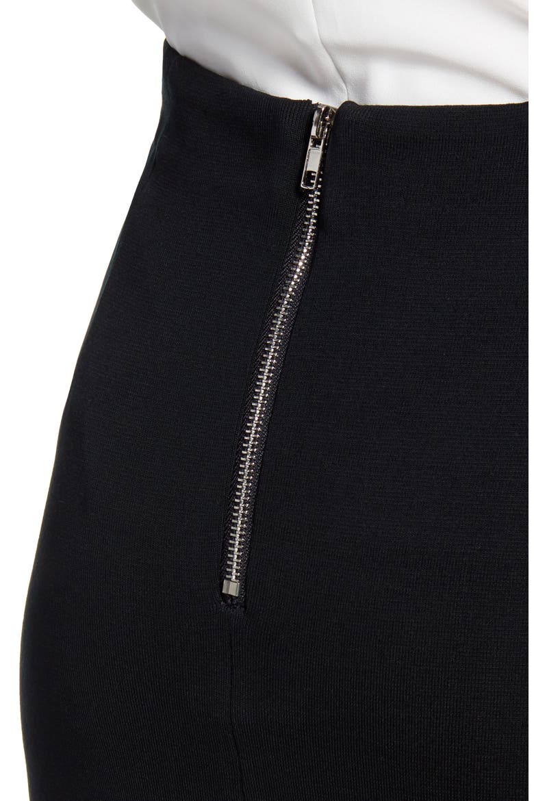 Knit Pencil Skirt, Alternate, color, BLACK
