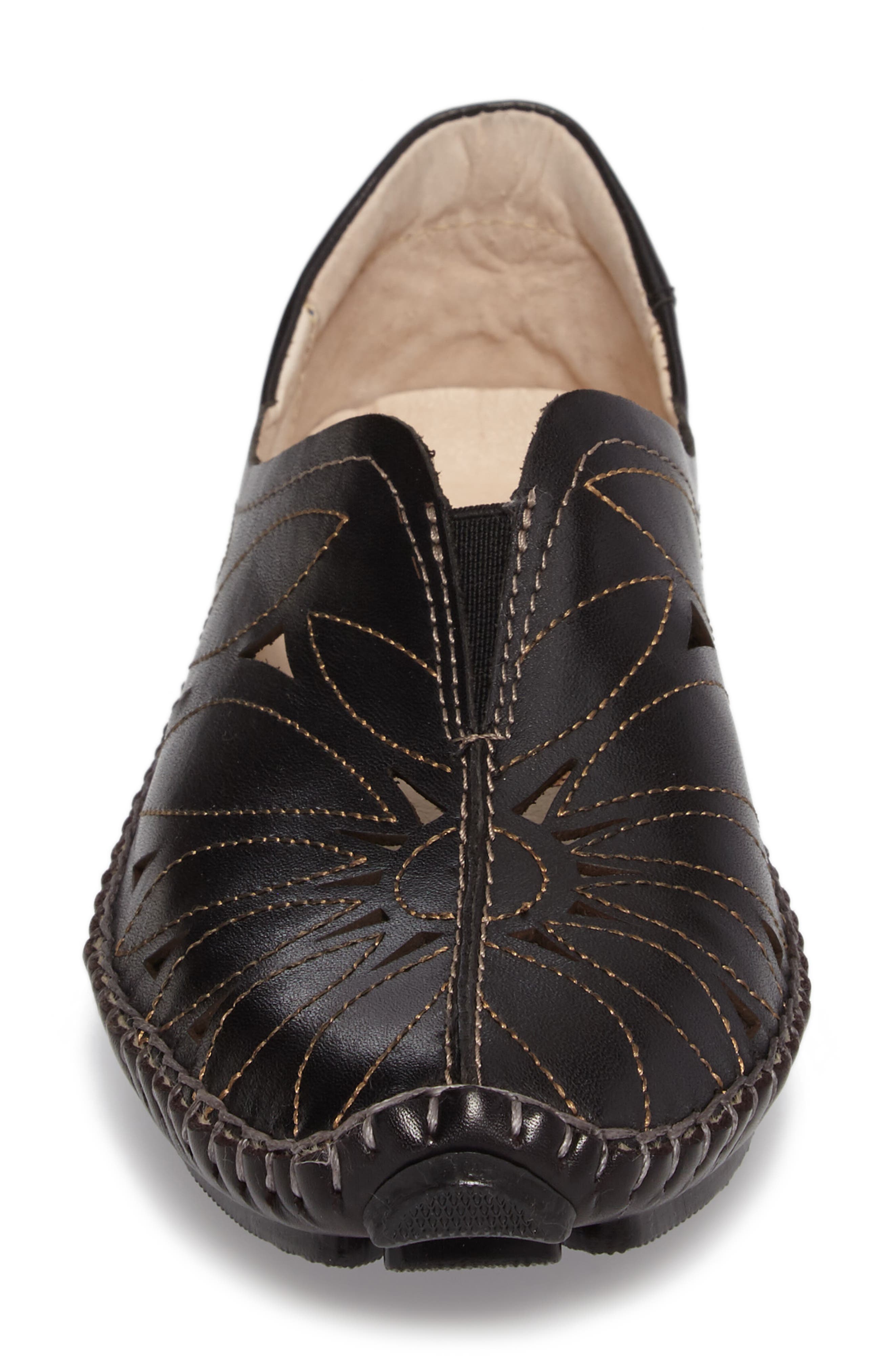 'Jerez' Skimmer Flat, Alternate, color, BLACK BLACK