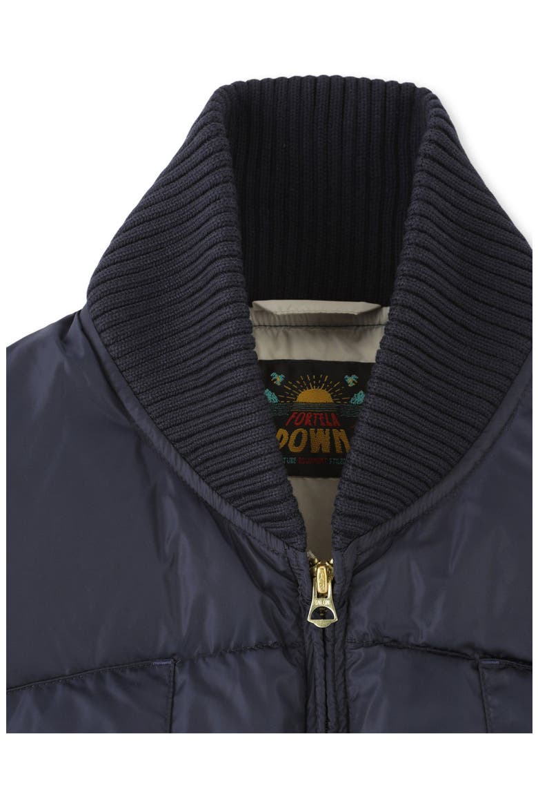 Yellow Down Vest, Alternate, color, Blue