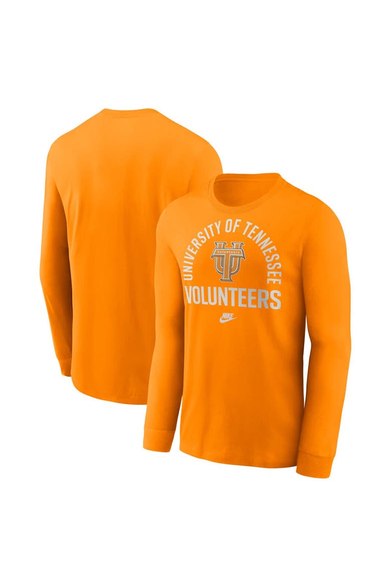 Men's Nike Tennessee Orange Tennessee Volunteers Legacy Arched Logo Long Sleeve T-Shirt, Main, color, Tennessee Orange