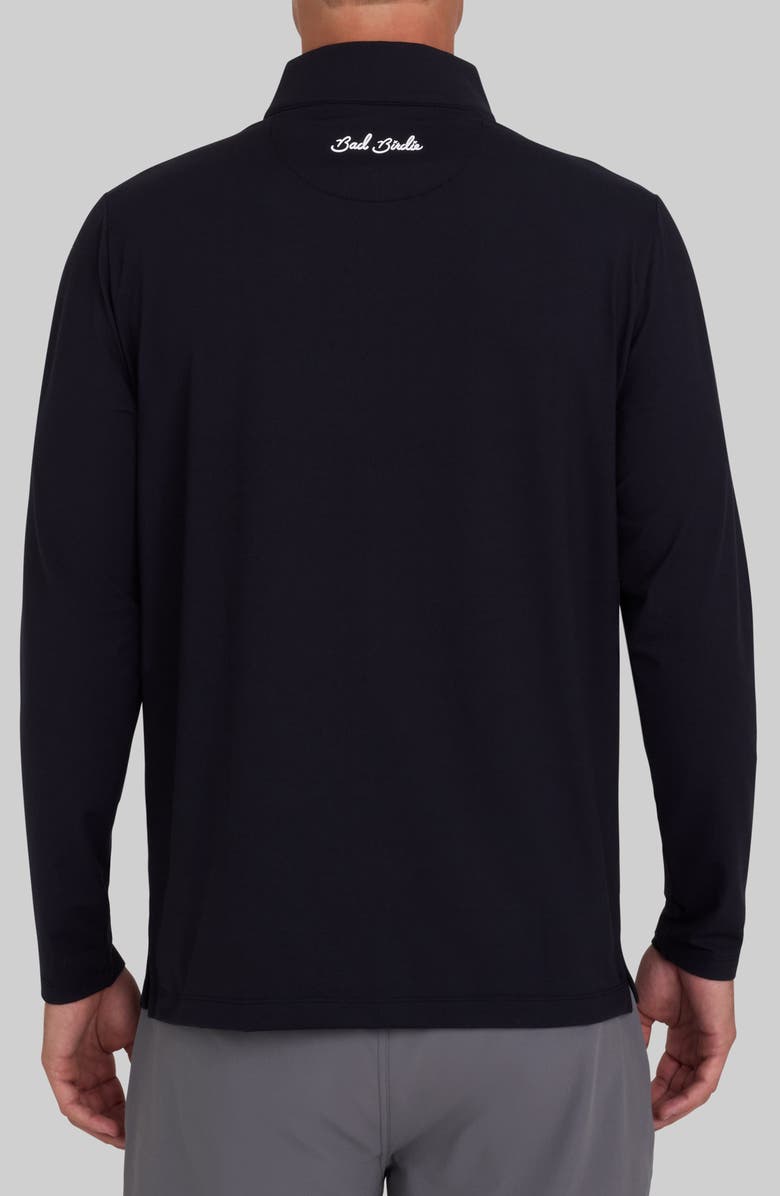 Bad Birdie Velocity Performance Quarter Zip Pullover, Alternate, color, Black