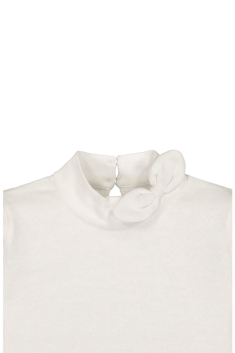 Baby Girls' Organic Tie-Neck Sweater, Infant, Alternate, color, White