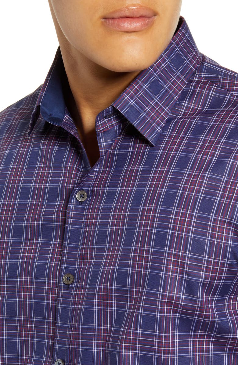 Zachary Prell Rief Regular Fit Plaid Button-Up Shirt, Alternate, color, 