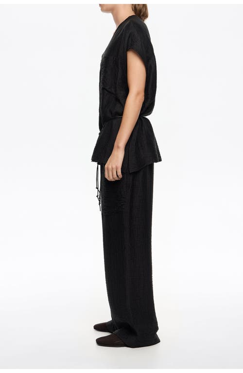 Bimba Y Lola Trousers With Maxi Pockets In Black