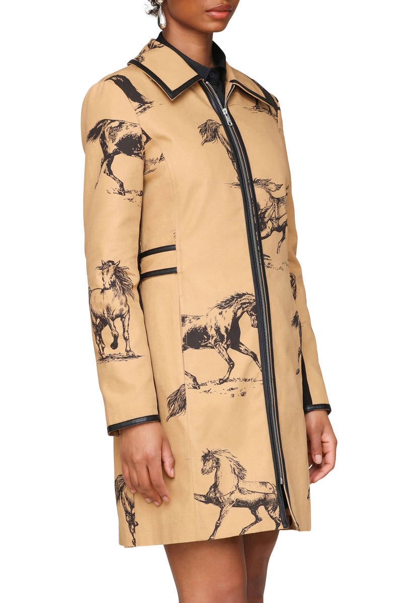 Avec Les Filles Western Print Zip Front Jacket, Alternate, color,