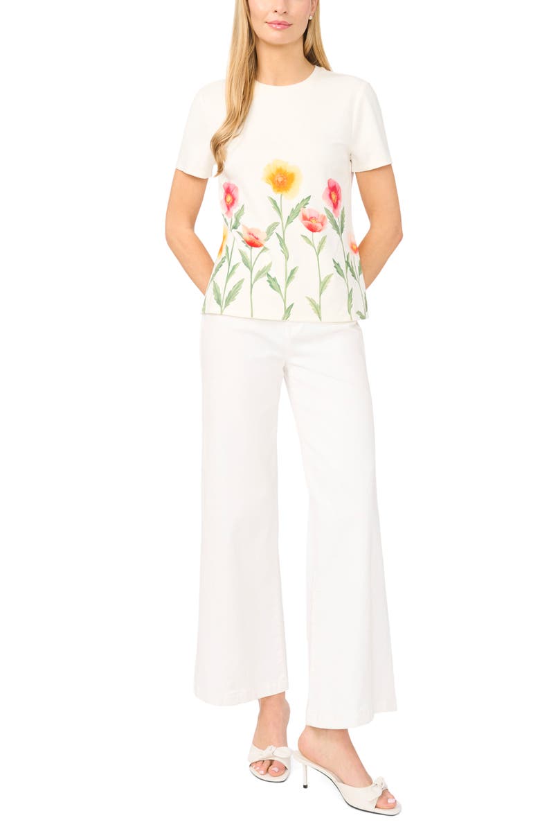 Ted Baker Willow Placed Floral Print Knit Top, Alternate, color, 