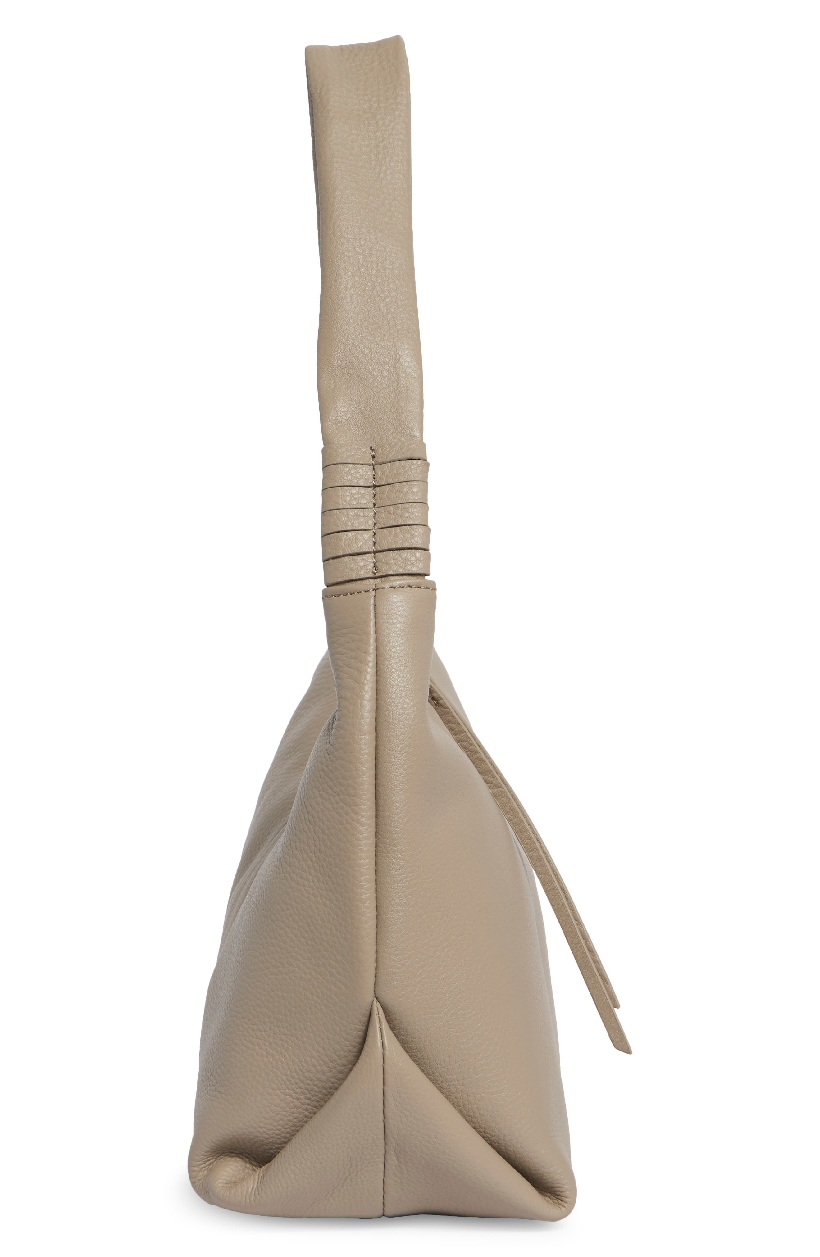 Astrid Leather Shoulder Bag, Alternate, color, TAUPE